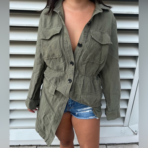 Ann Taylor Green jacket - Picture 3 of 5